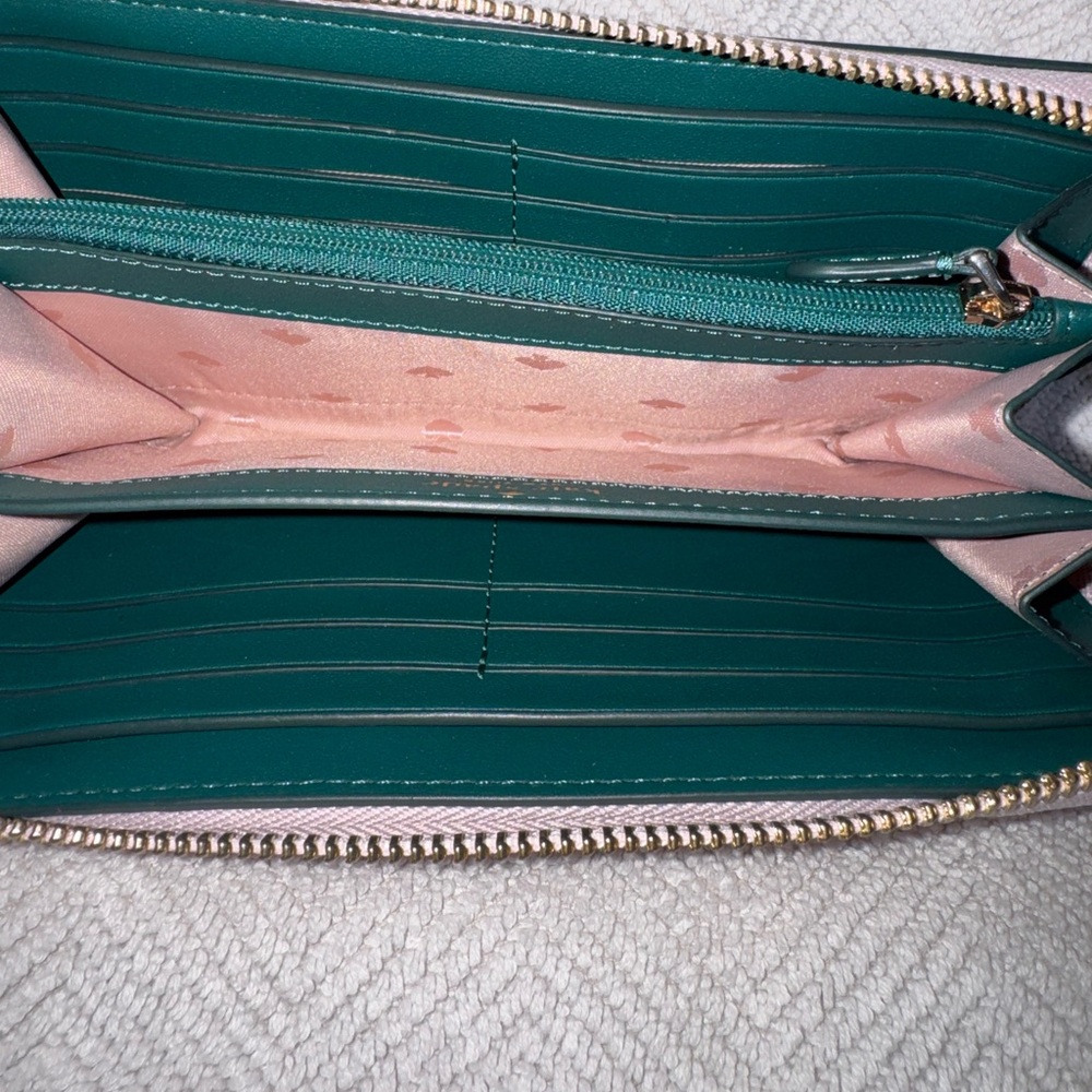 Kate Spade Pink Pineapple Tote, Wallet, and Make-Up Case Set - Picture 12 of 14